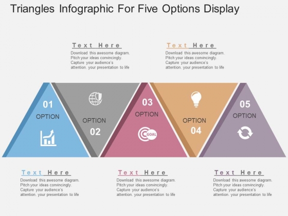 Triangles Infographic For Five Options Display Powerpoint Templates Triangles Infographic For Five Options Display Powerpoint Templates