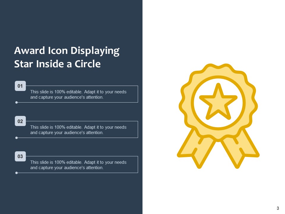 Trophy Icon Award Icon Circle Ppt PowerPoint Presentation Complete Deck appealing customizable