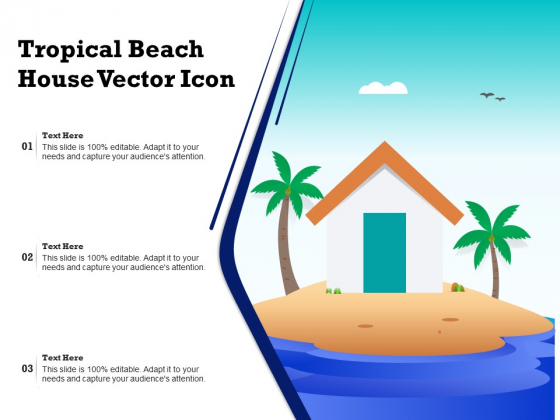 Tropical Beach House Vector Icon Ppt PowerPoint Presentation Icon Diagrams PDF