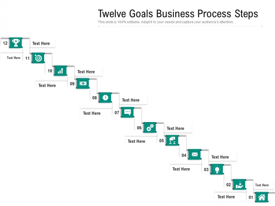 Twelve Goals Business Process Steps Ppt PowerPoint Presentation Gallery Elements PDF Twelve Goals Business Process Steps Ppt PowerPoint Presentation Gallery Elements PDF