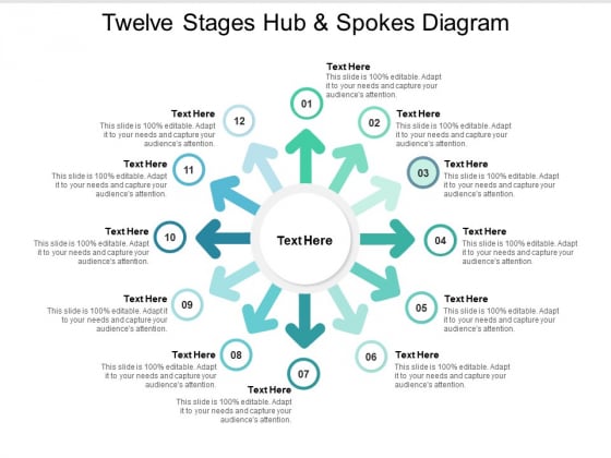 Twelve Stages Hub And Spokes Diagram Ppt PowerPoint Presentation File Elements Twelve Stages Hub And Spokes Diagram Ppt PowerPoint Presentation File Elements