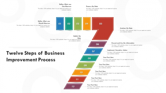 Twelve Steps Of Business Improvement Process Ppt PowerPoint Presentation File Background PDF Twelve Steps Of Business Improvement Process Ppt PowerPoint Presentation File Background PDF