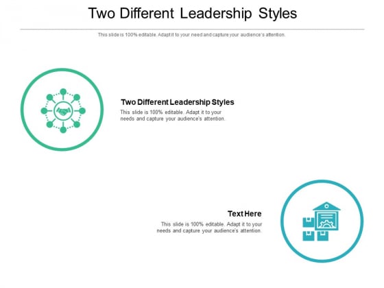 Two Different Leadership Styles Ppt PowerPoint Presentation Professional Portrait Cpb Two Different Leadership Styles Ppt PowerPoint Presentation Professional Portrait Cpb