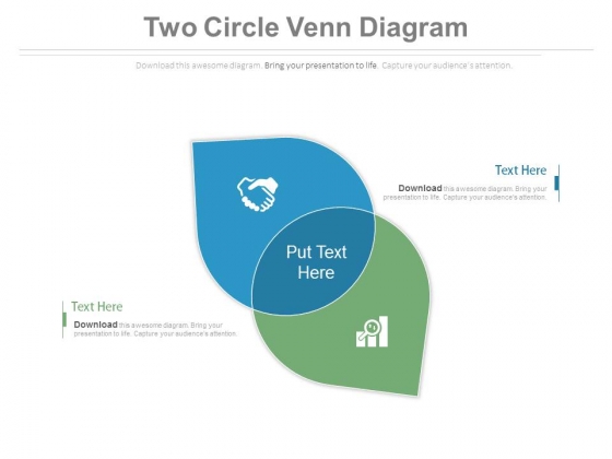 Two Layered Venn Diagram With Icons Powerpoint Slides