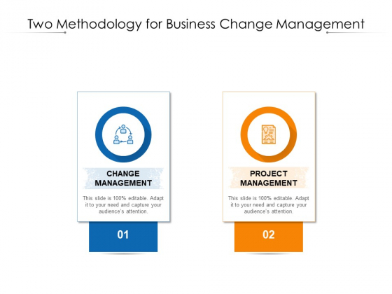 Two Methodology For Business Change Management Ppt PowerPoint Presentation Model Slide Download PDF Two Methodology For Business Change Management Ppt PowerPoint Presentation Model Slide Download PDF