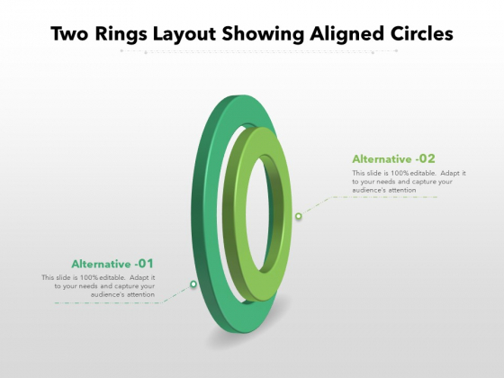Two Rings Layout Showing Aligned Circles Ppt PowerPoint Presentation Infographics Background Images PDF