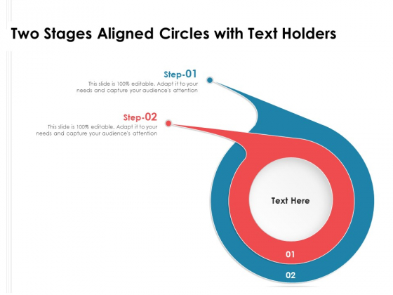 Two Stages Aligned Circles With Text Holders Ppt PowerPoint Presentation Visual Aids Backgrounds PDF