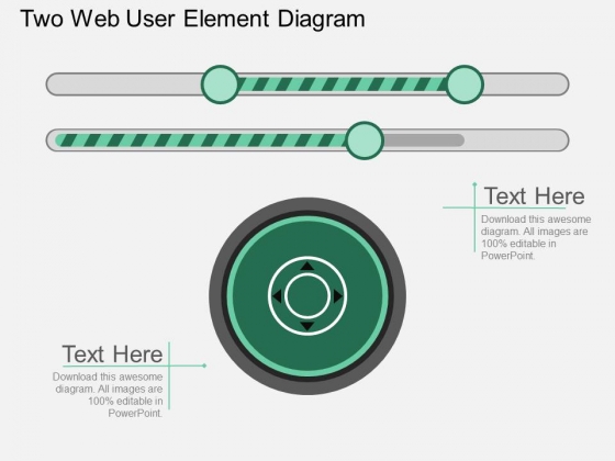 Two Web User Element Diagram Powerpoint Template Two Web User Element Diagram Powerpoint Template