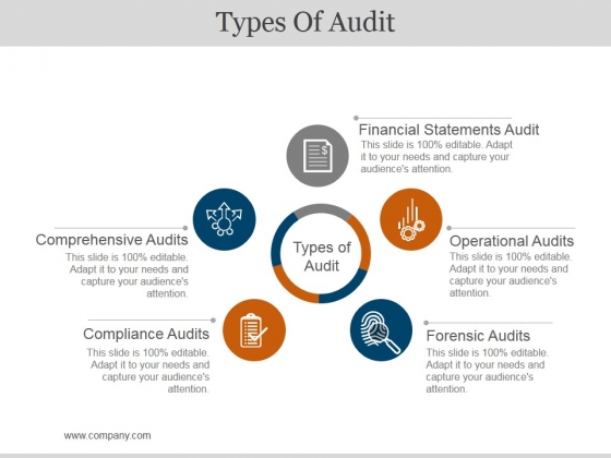Types Of Audit Ppt PowerPoint Presentation Icon Influencers