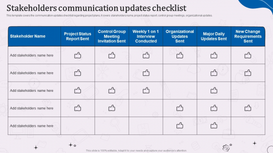 Types Of Corporate Communication Techniques Stakeholders Communication Updates Checklist Structure PDF