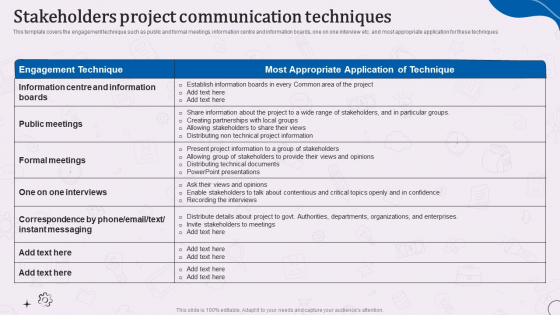 Types Of Corporate Communication Techniques Stakeholders Project Communication Techniques Professional PDF Types Of Corporate Communication Techniques Stakeholders Project Communication Techniques Professional PDF