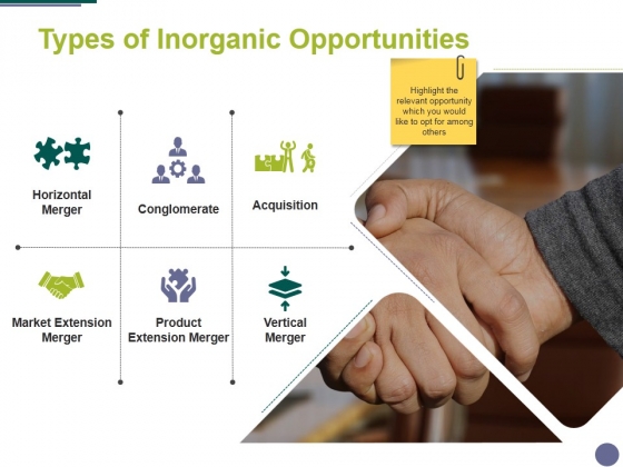 Types Of Inorganic Opportunities Template 2 Ppt PowerPoint Presentation Pictures Layout Ideas