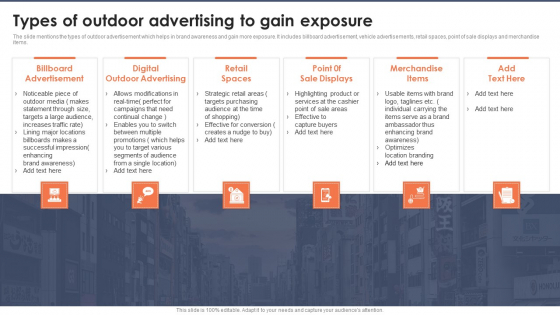 Types Of Outdoor Advertising To Gain Exposure Diagrams PDF Types Of Outdoor Advertising To Gain Exposure Diagrams PDF