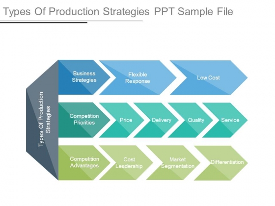 Types Of Production Strategies Ppt Sample File