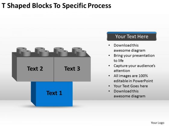 T-shaped Blocks To Specific Process Ppt Business Plan PowerPoint Slides