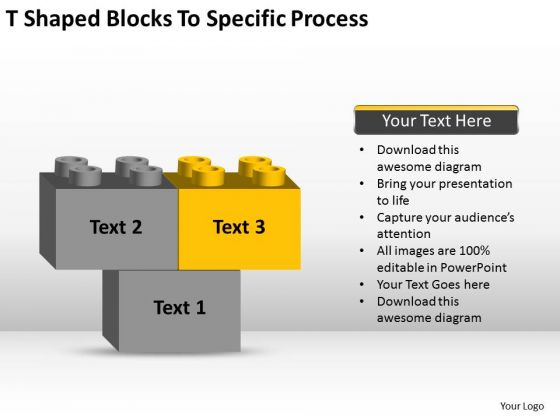 T-shaped Blocks To Specific Process Ppt Business Plans Examples PowerPoint Slides