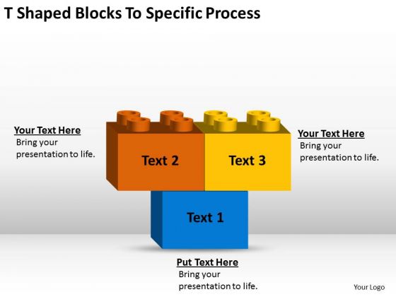 T-shaped Blocks To Specific Process Small Business Plan Samples Free PowerPoint Slides T-shaped Blocks To Specific Process Small Business Plan Samples Free PowerPoint Slides