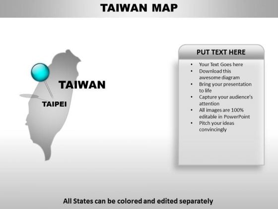 Taiwan Country PowerPoint Maps Taiwan Country PowerPoint Maps
