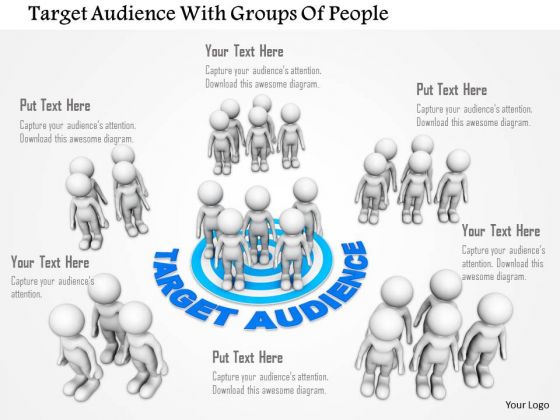Target Audience With Groups Of People PowerPoint Templates