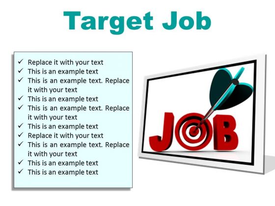 Target Job Business PowerPoint Presentation Slides F