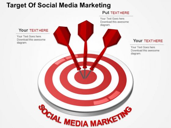 Target Of Social Media Marketing PowerPoint Templates Target Of Social Media Marketing PowerPoint Templates