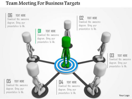 Team Meeting For Business Targets PowerPoint Templates Team Meeting For Business Targets PowerPoint Templates