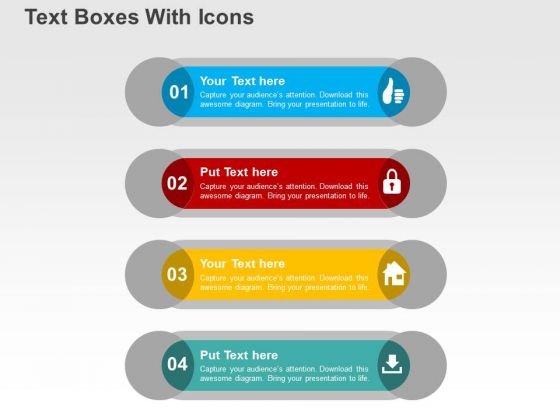 Text Boxes With Icons PowerPoint Templates Text Boxes With Icons PowerPoint Templates