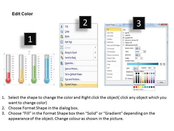 Powerpoint Thermometer Chart Template