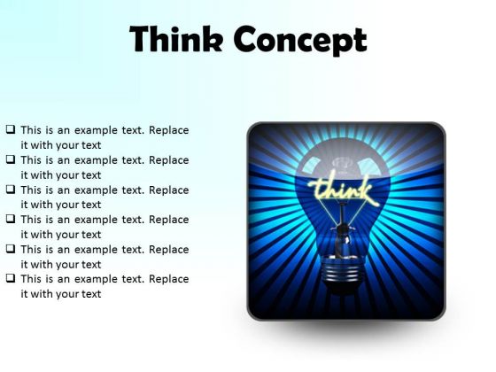Think Concept Business PowerPoint Presentation Slides S