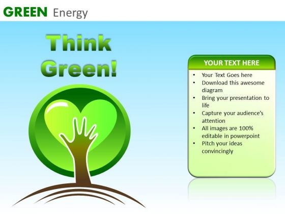 Think Green PowerPoint Ppt Templates