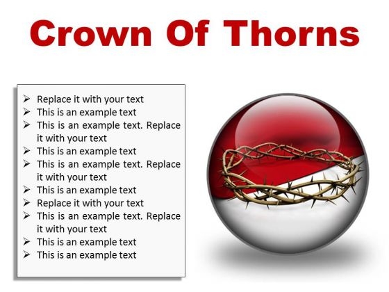 Thorns Of Crown Religion PowerPoint Presentation Slides C