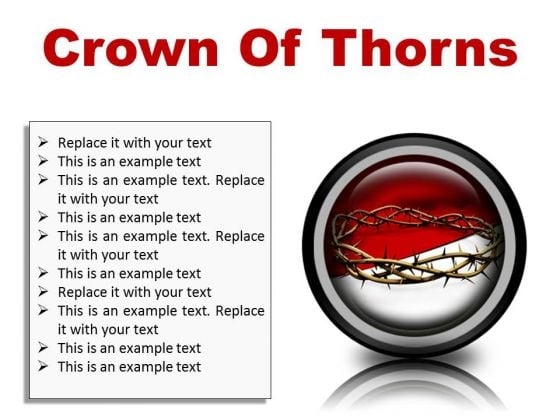 Thorns Of Crown Religion PowerPoint Presentation Slides Cc