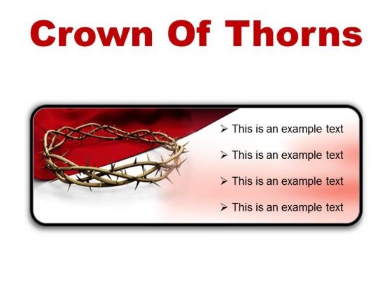 Thorns Of Crown Religion PowerPoint Presentation Slides R