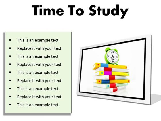 Time To Study Education PowerPoint Presentation Slides F Time To Study Education PowerPoint Presentation Slides F