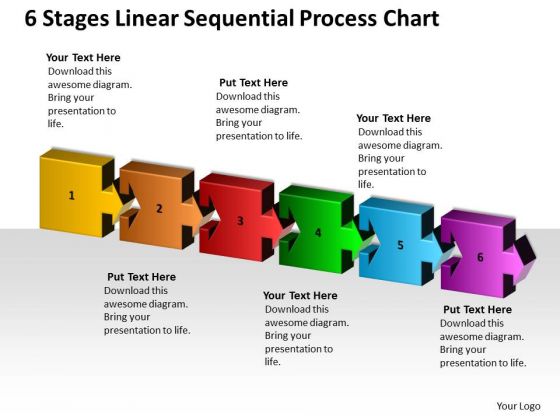 Timeline 6 Stages Linear Sequential Process Chart Timeline 6 Stages Linear Sequential Process Chart
