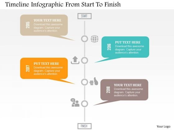Timeline Infographic From Start To Finish Presentation Template Timeline Infographic From Start To Finish Presentation Template