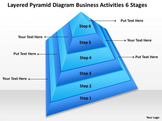 Timeline Layered Pyramid Diagram Business Activities 6 Stages Timeline Layered Pyramid Diagram Business Activities 6 Stages