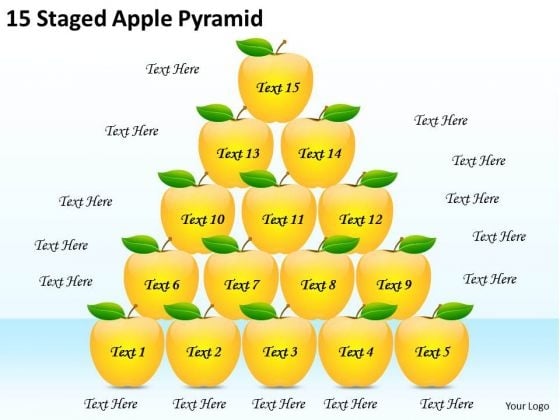 Timeline PowerPoint Template 15 Staged Apple Pyramid Timeline PowerPoint Template 15 Staged Apple Pyramid
