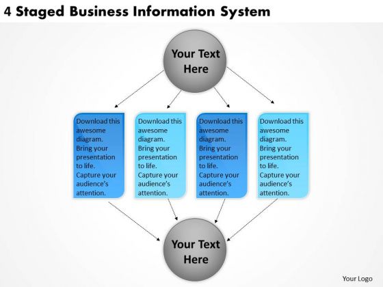 Timeline PowerPoint Template 4 Staged Business Information System Timeline PowerPoint Template 4 Staged Business Information System