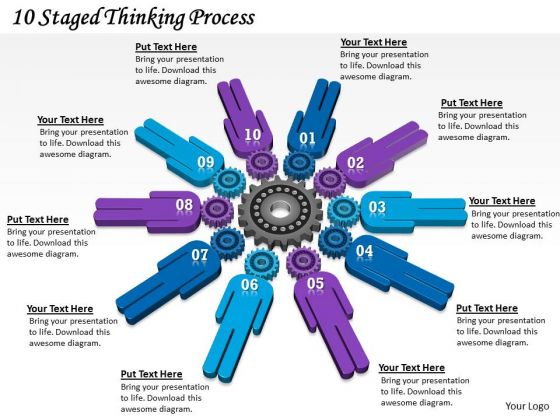 Timeline Ppt Template 10 Staged Thinking Process Timeline Ppt Template 10 Staged Thinking Process