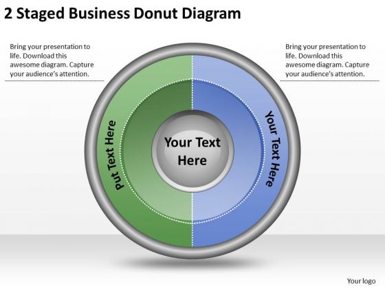 Timeline Ppt Template 2 Staged Business Donut Diagram Timeline Ppt Template 2 Staged Business Donut Diagram