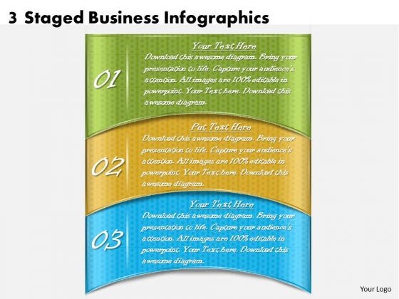 Timeline Ppt Template 3 Staged Business Infographics