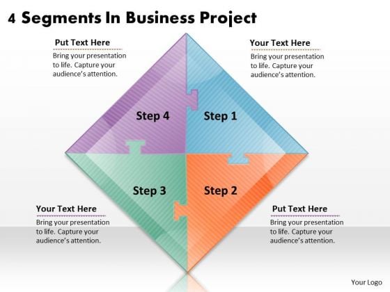 Timeline Ppt Template 4 Segments In Business Project Timeline Ppt Template 4 Segments In Business Project