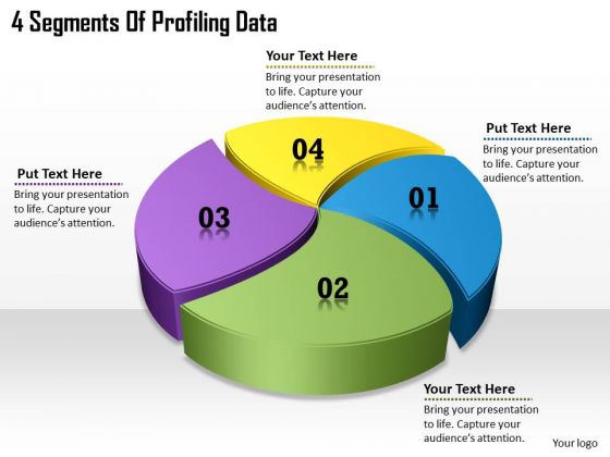 Timeline Ppt Template 4 Segments Of Profiling Data Timeline Ppt Template 4 Segments Of Profiling Data