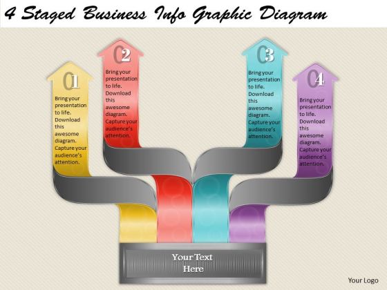 Timeline Ppt Template 4 Staged Business Infographic Diagram
