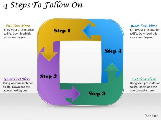 Timeline Ppt Template 4 Steps To Follow On Timeline Ppt Template 4 Steps To Follow On