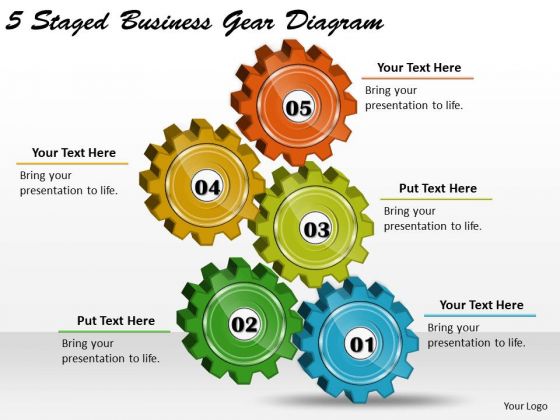 Timeline Ppt Template 5 Staged Business Gear Diagram Timeline Ppt Template 5 Staged Business Gear Diagram