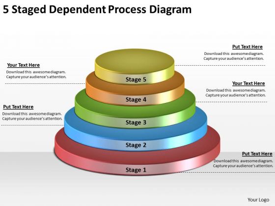Timeline Ppt Template 5 Staged Dependent Process Diagram Timeline Ppt Template 5 Staged Dependent Process Diagram