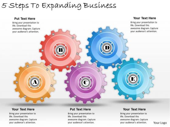 Timeline Ppt Template 5 Steps To Expanding Business