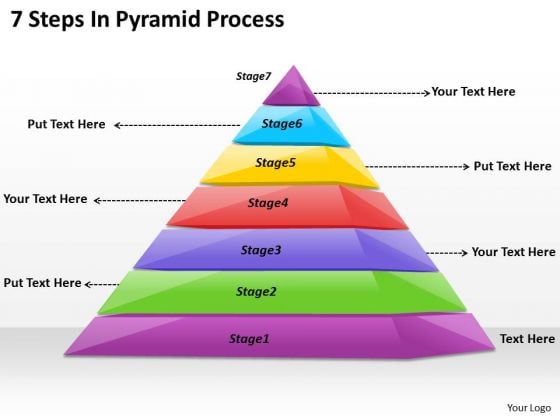 Timeline Ppt Template 7 Steps In Pyramid Process Timeline Ppt Template 7 Steps In Pyramid Process